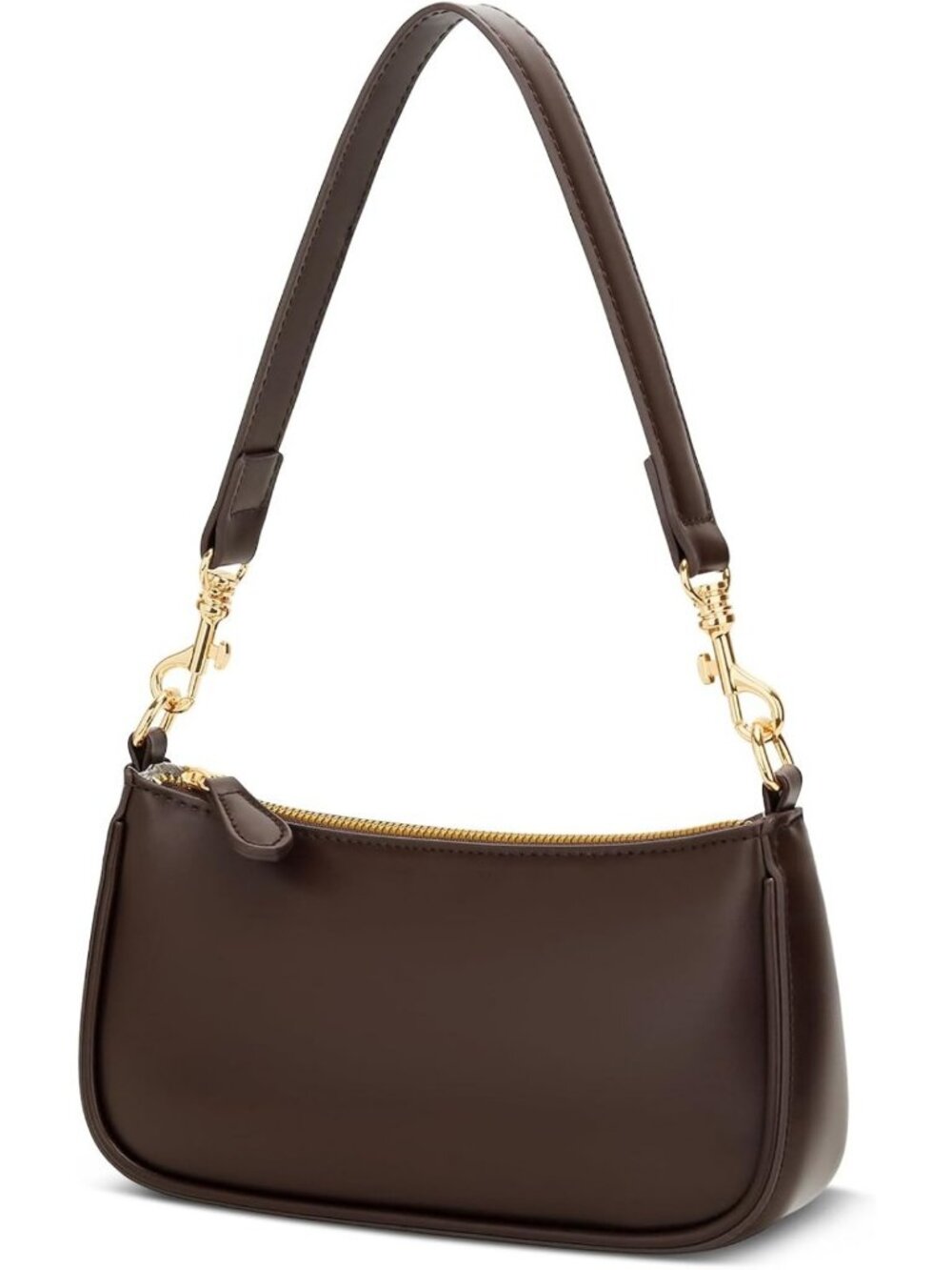 Chic Mini Black Shoulder Bag for Women - Cute Zipper Closure Purse, Stylish